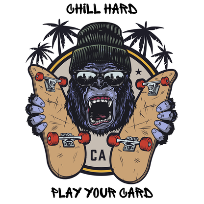 Chill Hard Play Your Card T-Shirt